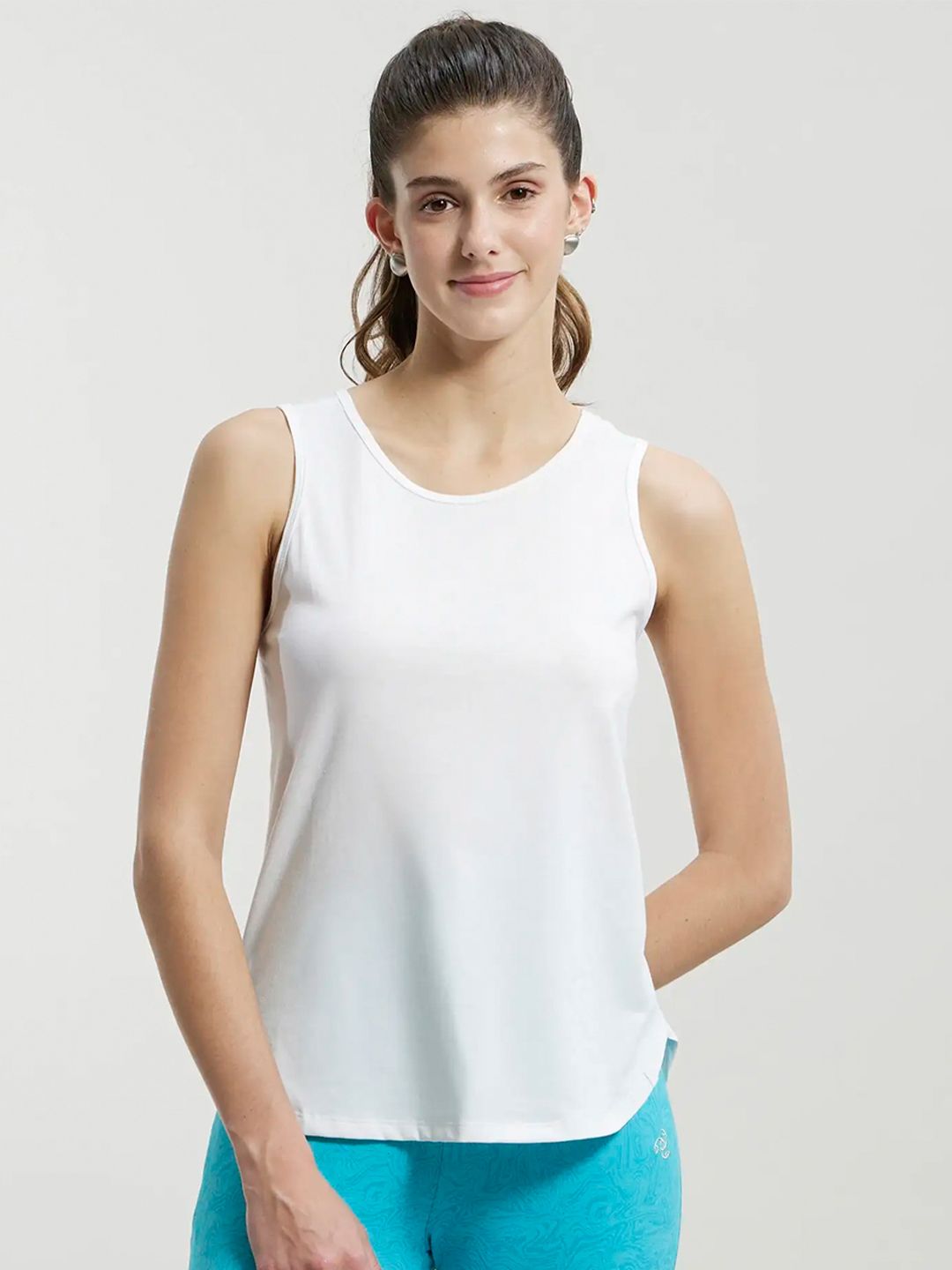 EDApparels Rib White Crop top for Woman