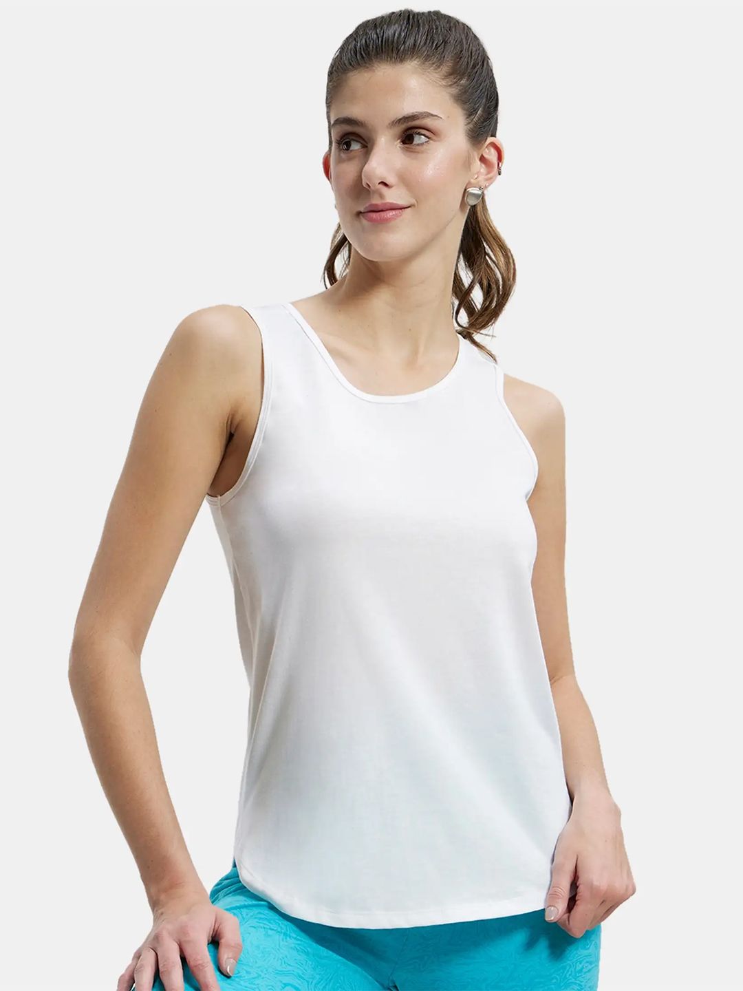 EDApparels Rib White Crop top for Woman