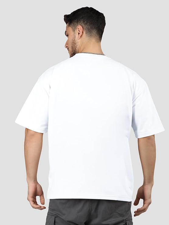 EDApparels-Cotton Oversized White t shirt for men