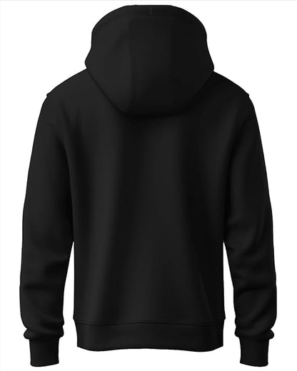 LA Printed Hooded Black Sweatshirt for Men - EDApparels