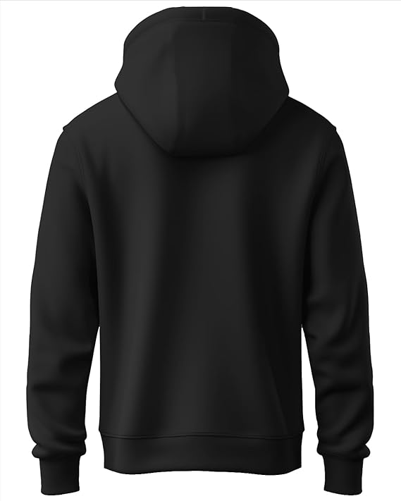 EDApparels New York Printed Hooded Black Sweatshirt for Men