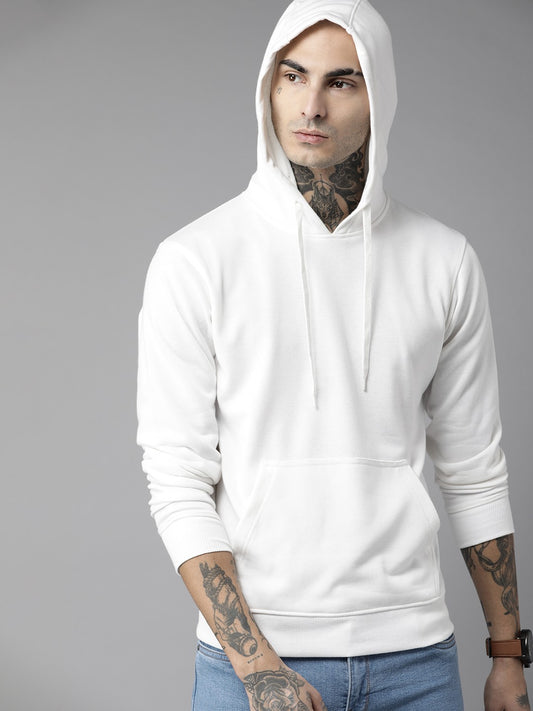 EDApparels Solid White Sweatshirt for Men & Women